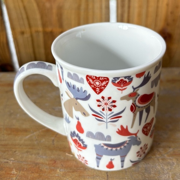 Cha Cult Hamburg Porcelain Tea Cup & Lid with Moose Hearts & Flowers Size 9oz - Picture 7 of 11